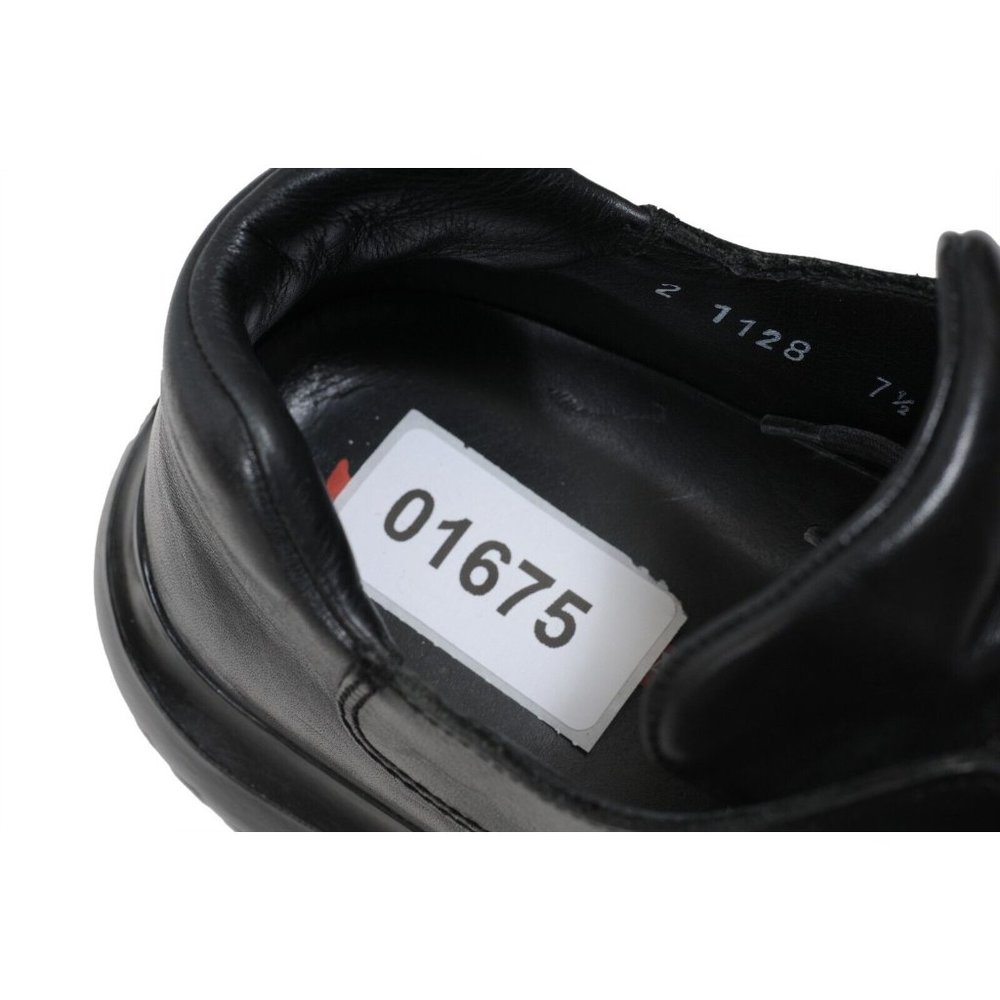 Prada Men Vintage Chunky Derby 7.5 UK8.5 Black Leather AW99 Square Toe Platform - Picture 11 of 11